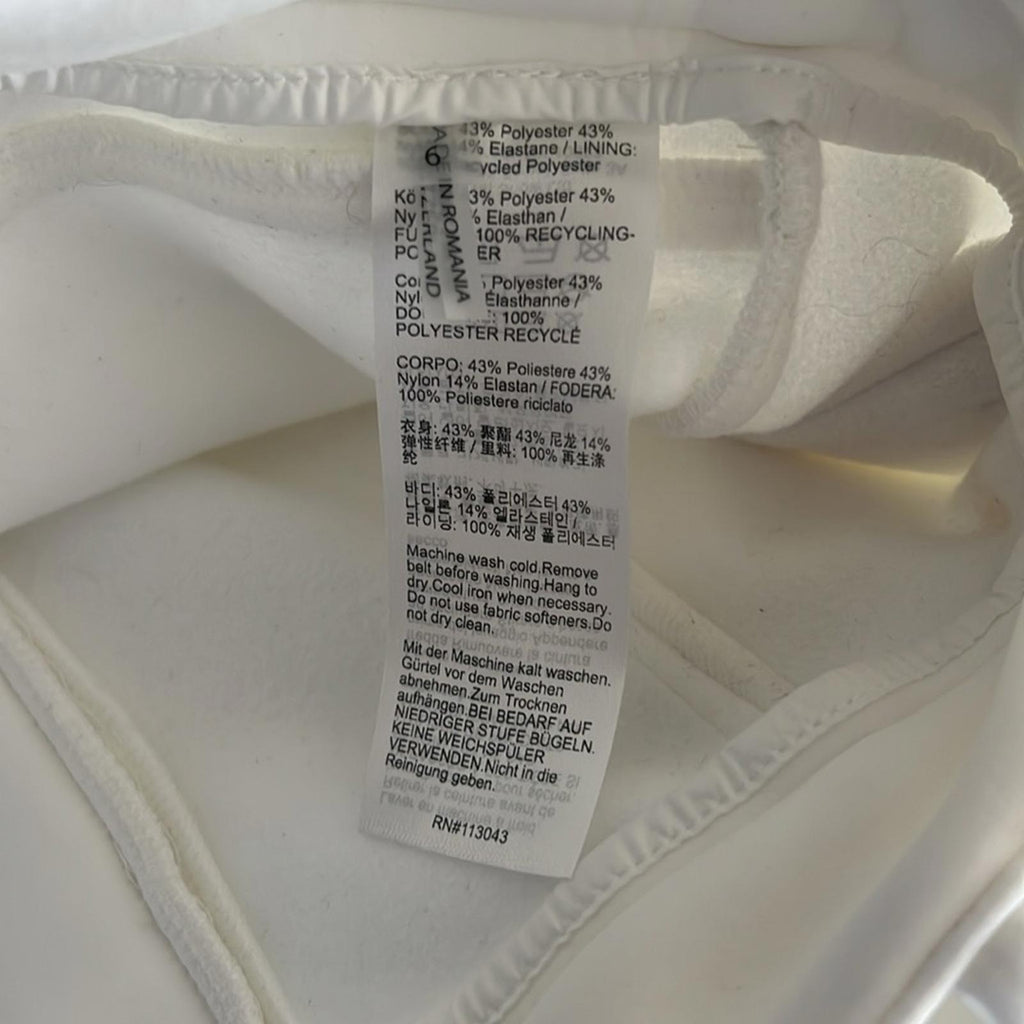 Erin Snow Zola Bootcut Pants in White, Size 6 New w/Tag Retail $628