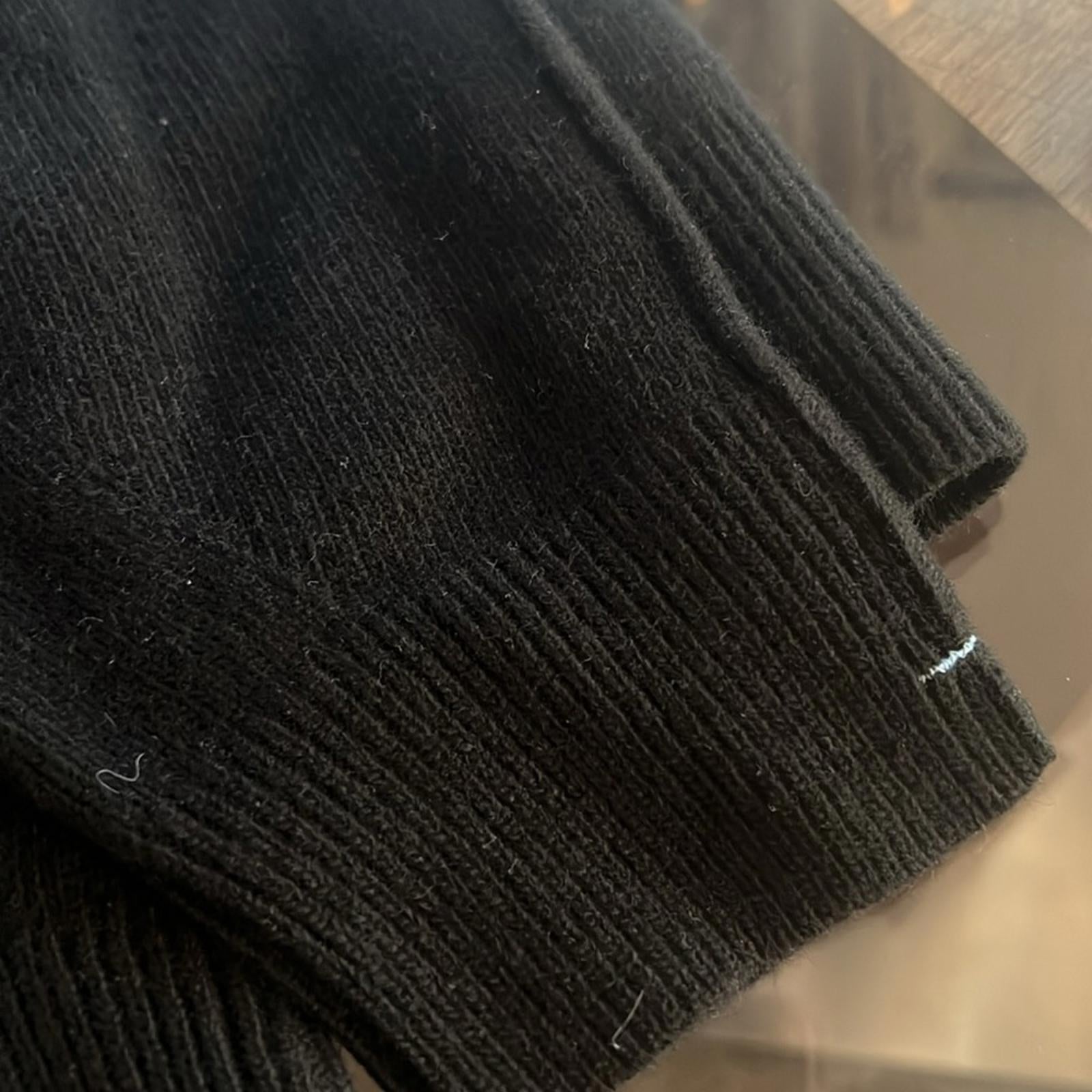 NEW Helmut Lang Cashmere Blend Kurt Crewneck Sweater Black Size S New w/Tag $375