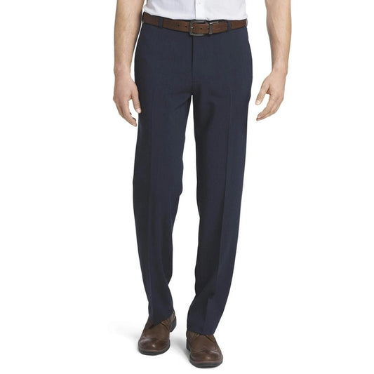 Van Heusen Flex Straight Fit Flat Front Pants in Slate Blue Size 32W X 30L NWT