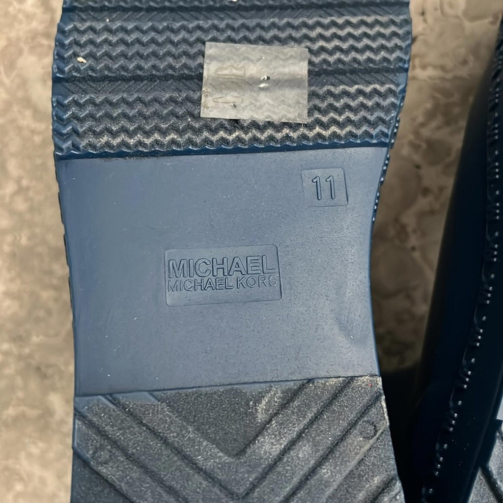 Michael Kors Mac Rain Booties in Blue, Size 11 New w/o Box