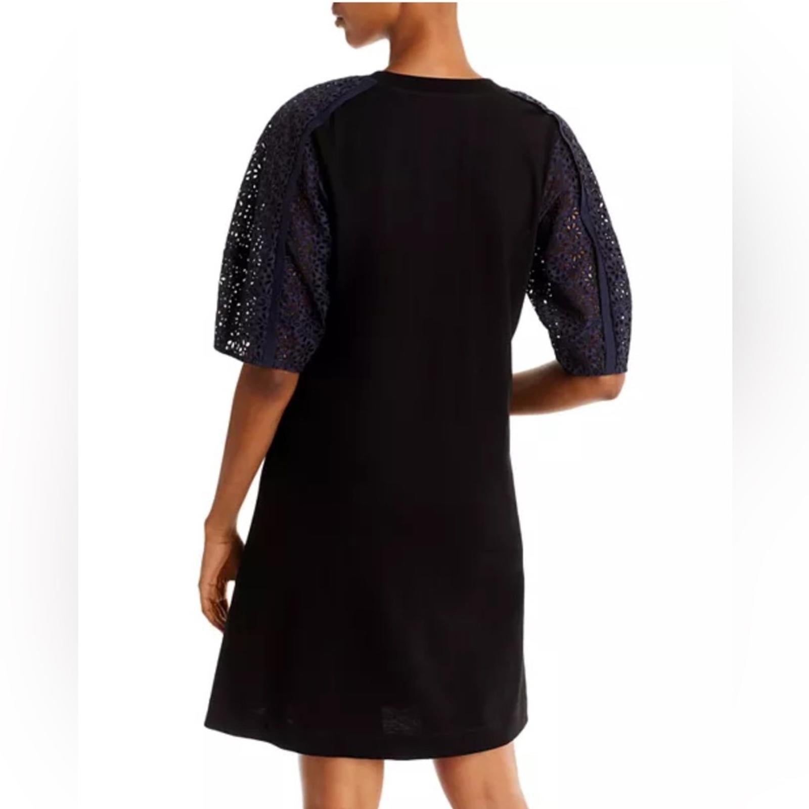 3.1 Phillip Lim Broderie Sleeve Dress in Black Midnight, NWT, Size S