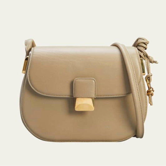 Bottega Veneta Desiree Crossbody Bag in Taupe Leather w/Dust Bag #R00197211S