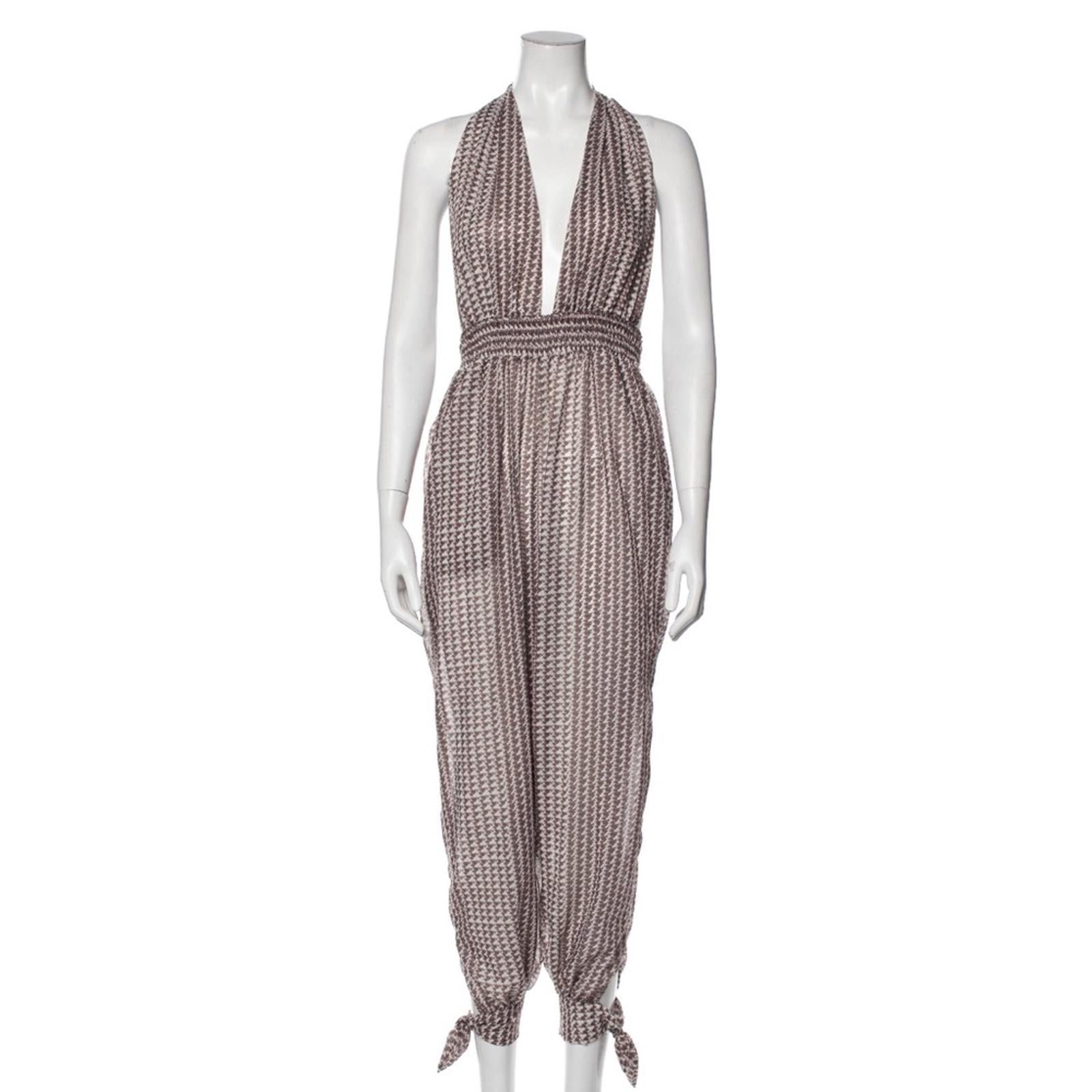 NEW Agua Bendita REVOLVE Python Josie Jumpsuit/Overall, Size 6 New w/o Tag $245