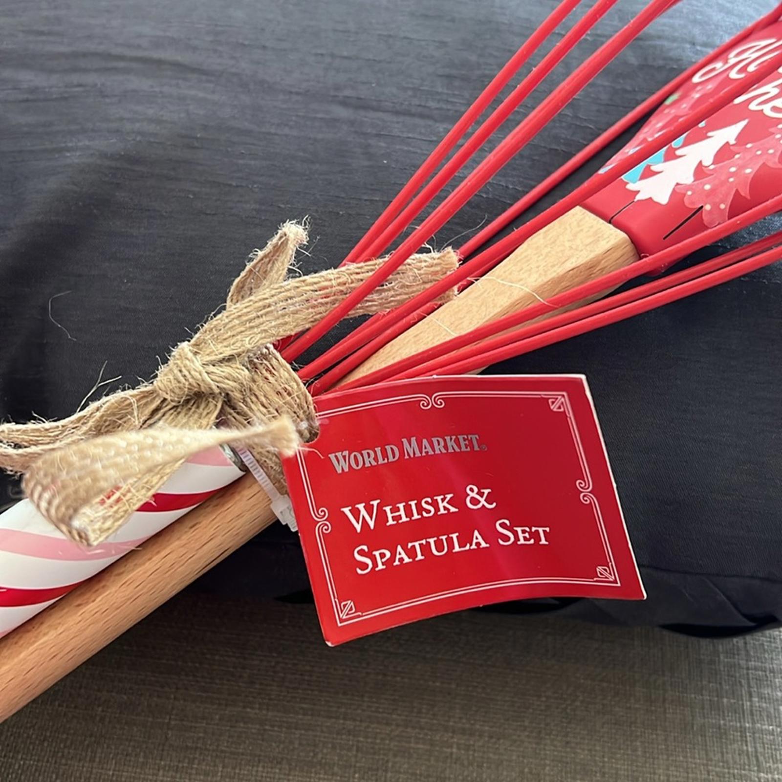 Whisk + 2 Spatulas, Red & Green New w/Tag