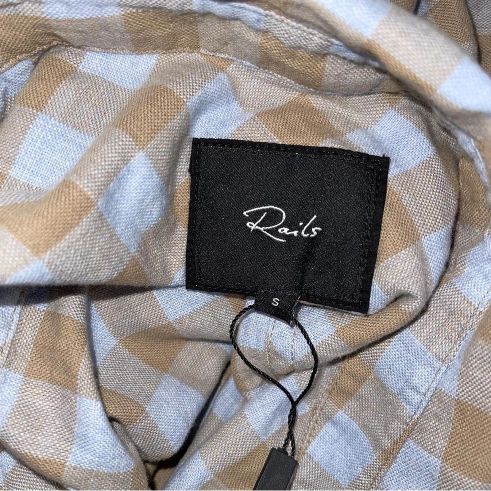 Rails Wyatt Regular Fit Checkered Long Sleeve Shirt, Size S New w/Tag $148