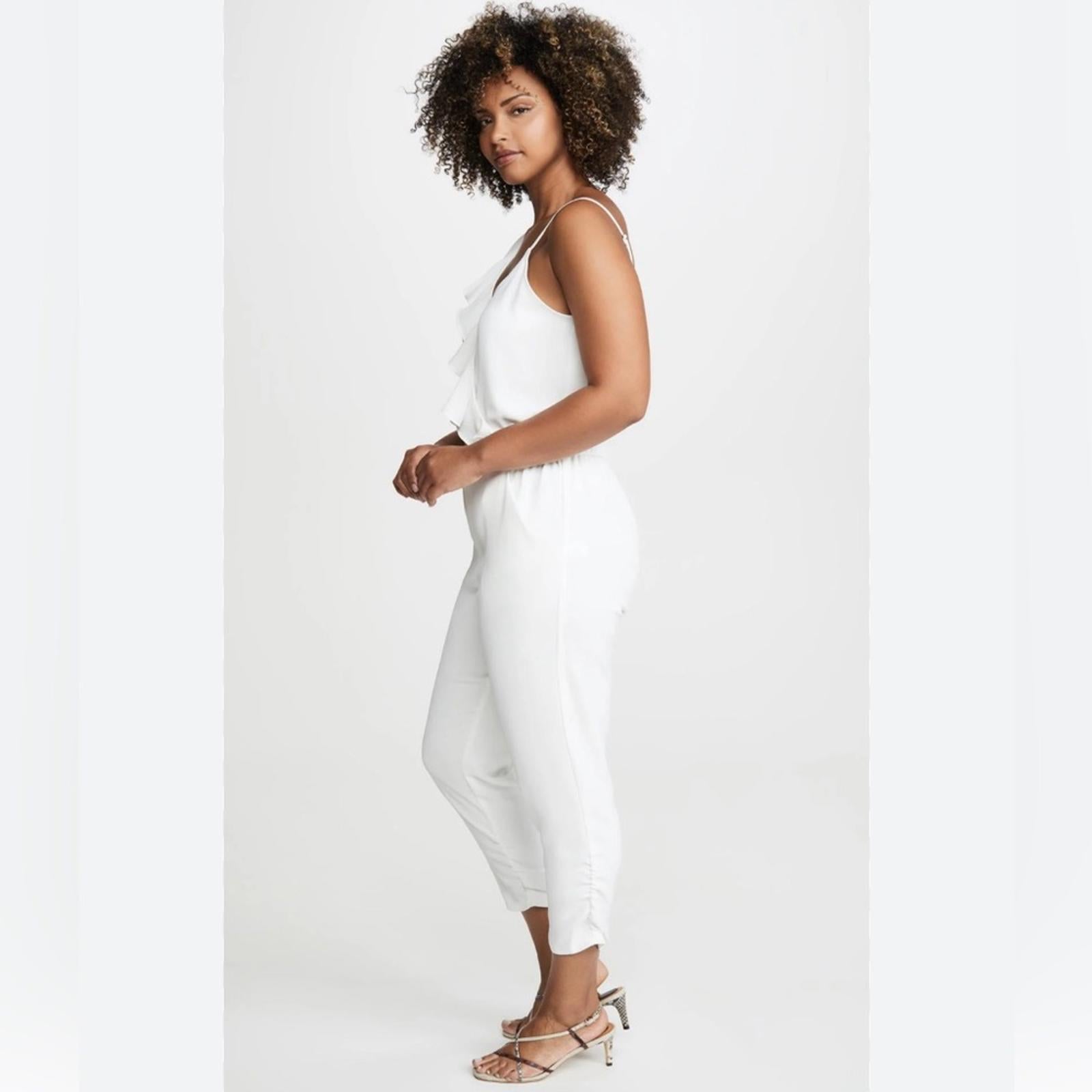 NWT Parker Addison Revolve Asymmetrical Jumpsuit in White, New w/Tag Retail $278
