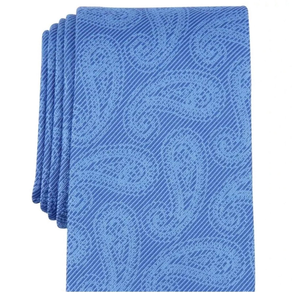 Michael Kors Men’s Adkins Paisley Silk Blend Tie in Blue, One Size, NWT