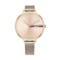 Tommy Hilfiger Alexa Carnation Rose Gold-Tone Mesh Ladies Watch #1782158 NWT