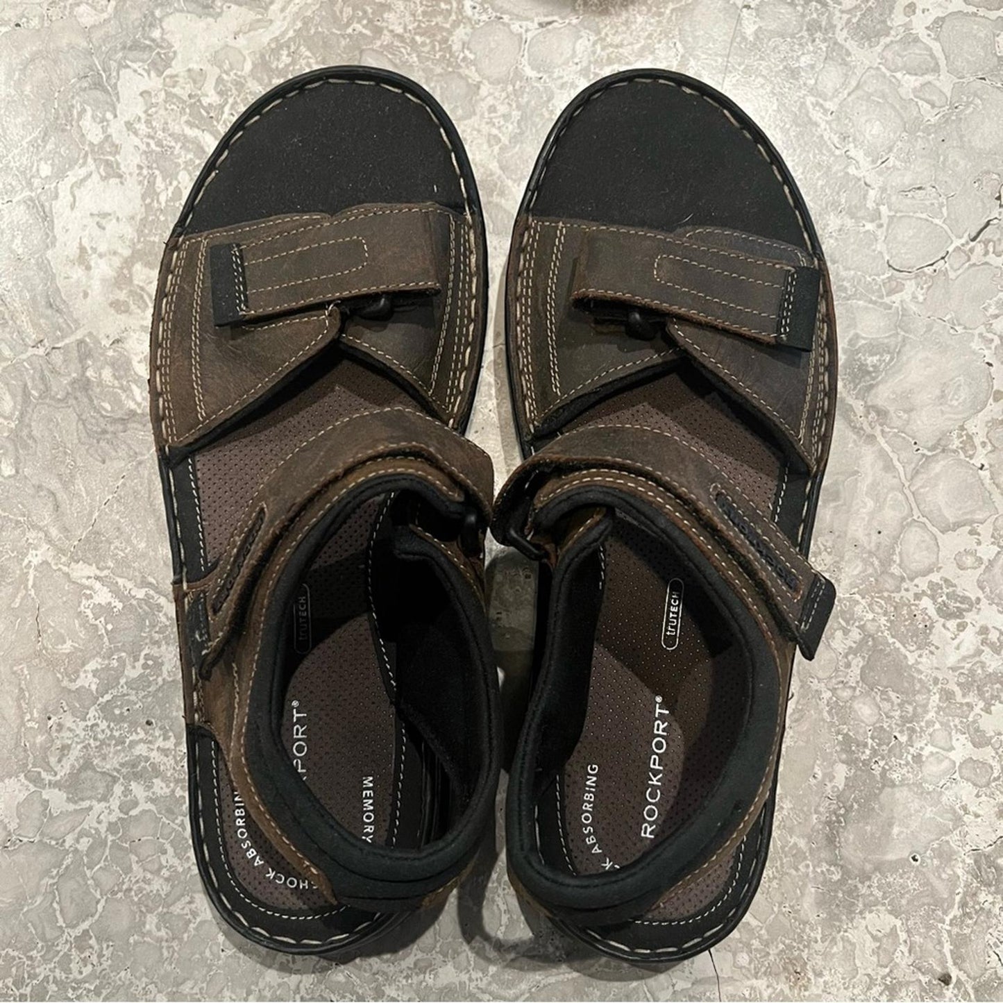 Rockport Men's Darwyn Quarter Strap Sandals, Size 11.5
