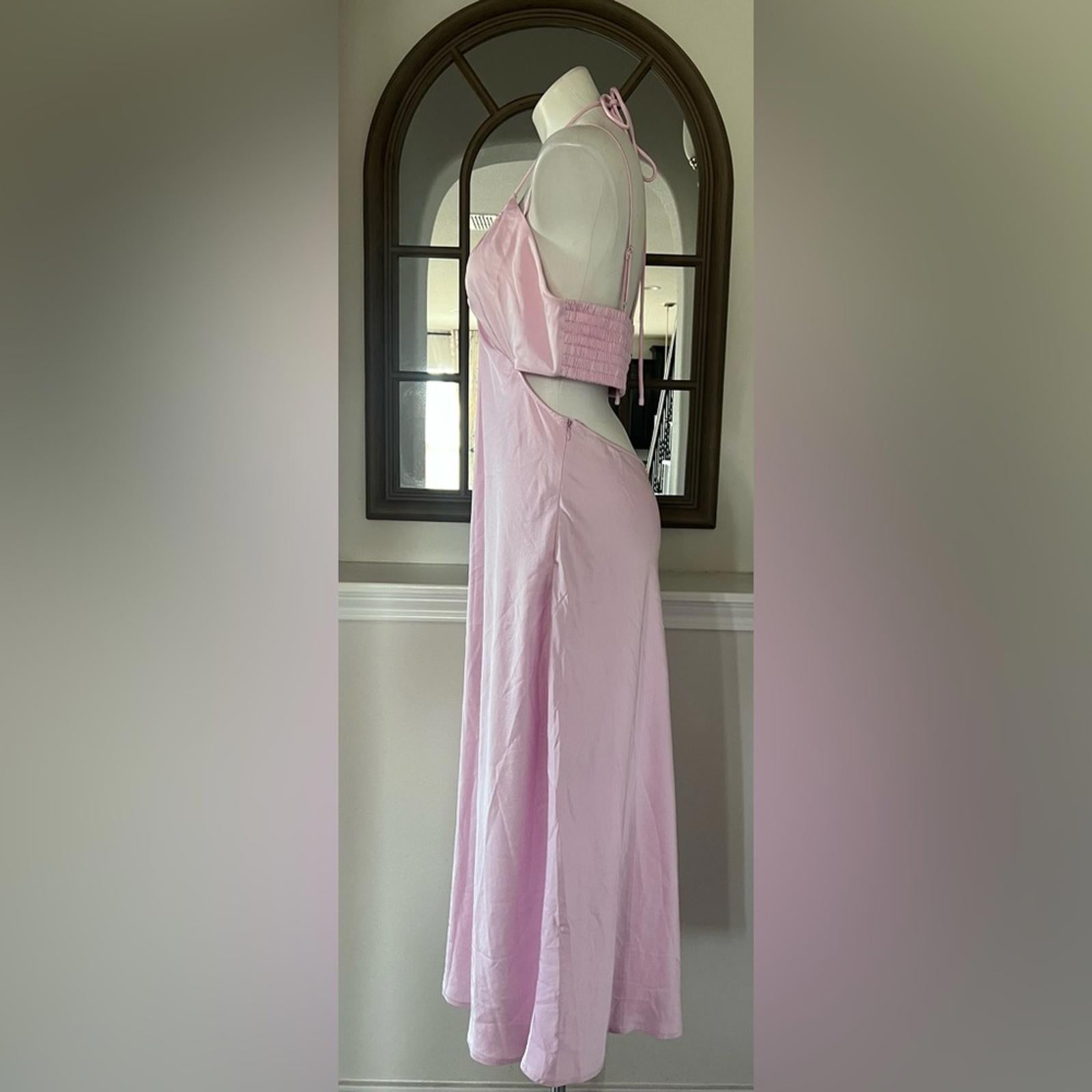 A.L.C. Sienna Strappy Cut-Out Satin Slip Maxi Dress, Size 14 New w/Tag $495