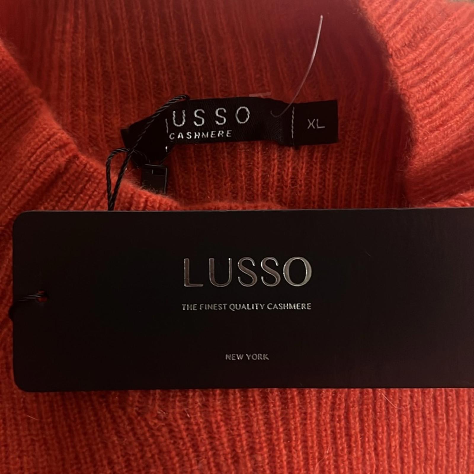 LUSSO 100% Cashmere Mock Neck Sweater Dress Size XL New w/Tag