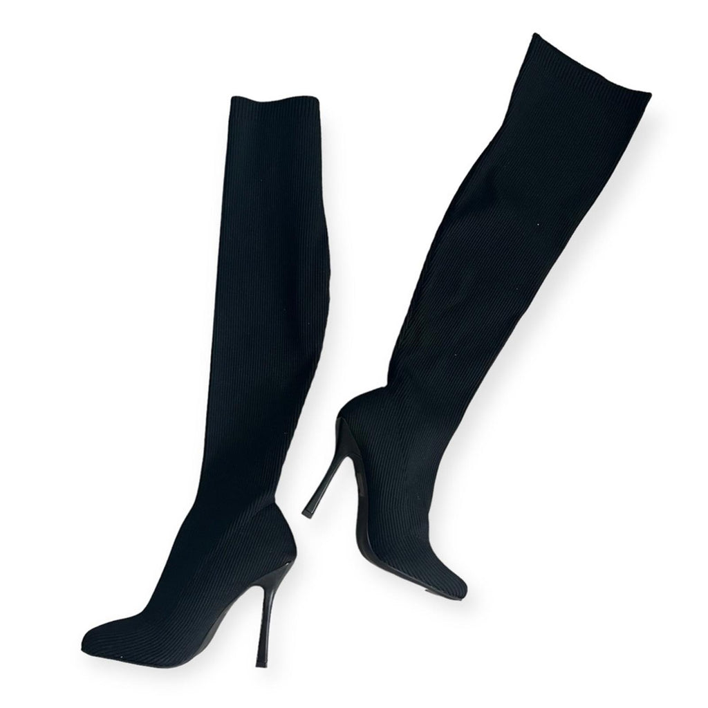 Dolls Kill Public Desire Bubbles Knitted Knee High Boots, Size 10 NEW (Sold Out)