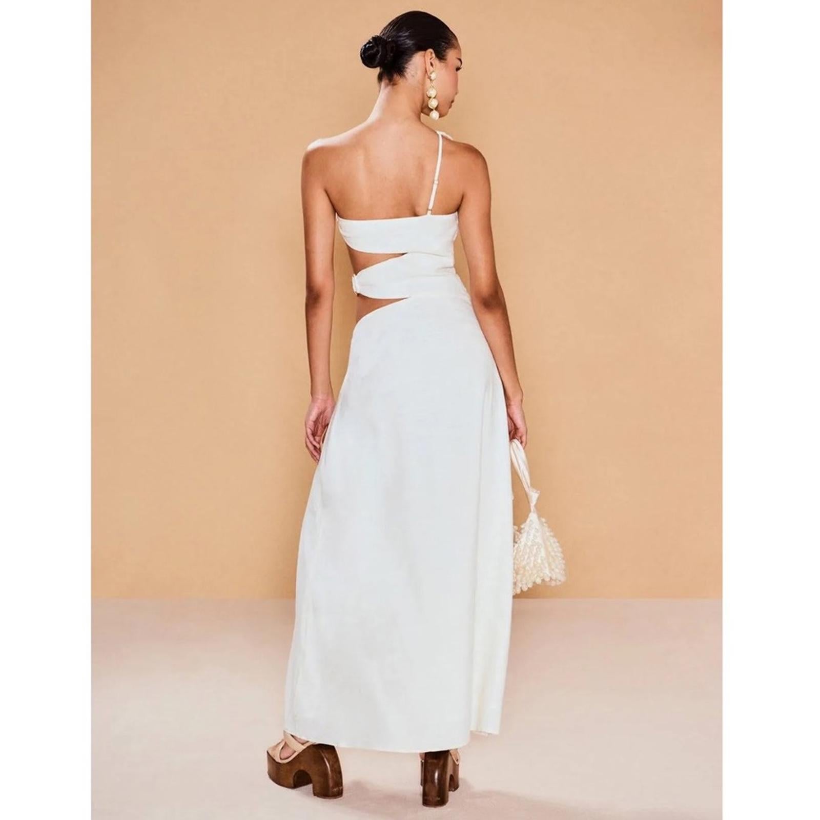 Cult Gaia x Revolve Terese Gown in Cream, NWT, Size 8