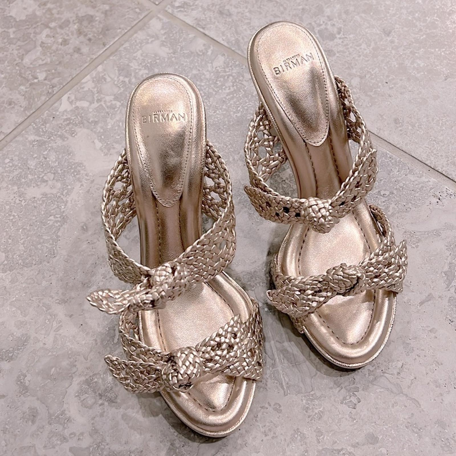 Alexandre Birman Clarita Braided Block Heel Sandals, NWT, Size 36