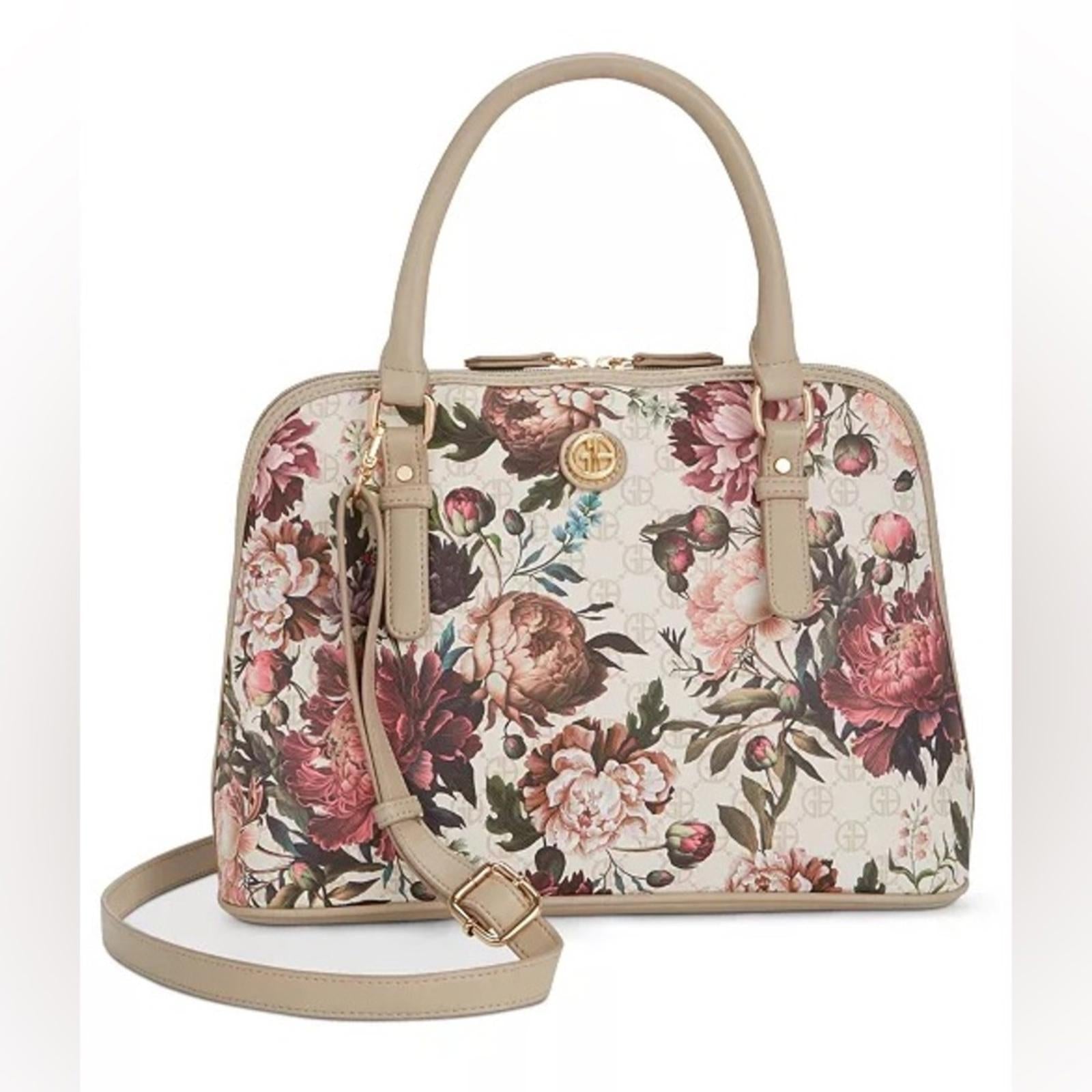 Giani Bernini Floral Saffiano Medium Dome Satchel, NEW