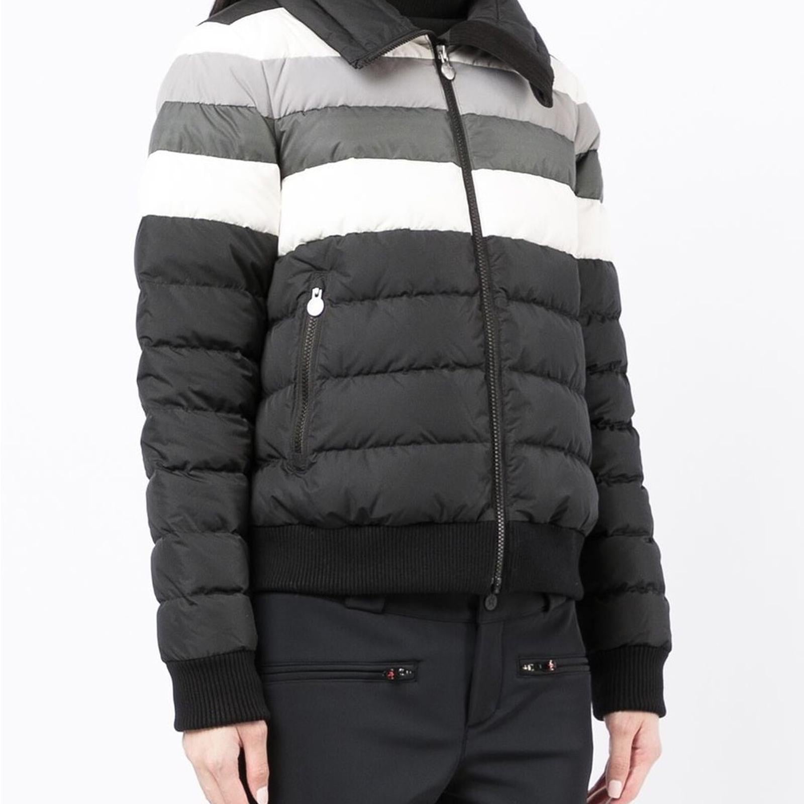Perfect Moment Queenie Down Coat Jacket, Black Rainbow Size XS New w/Tag