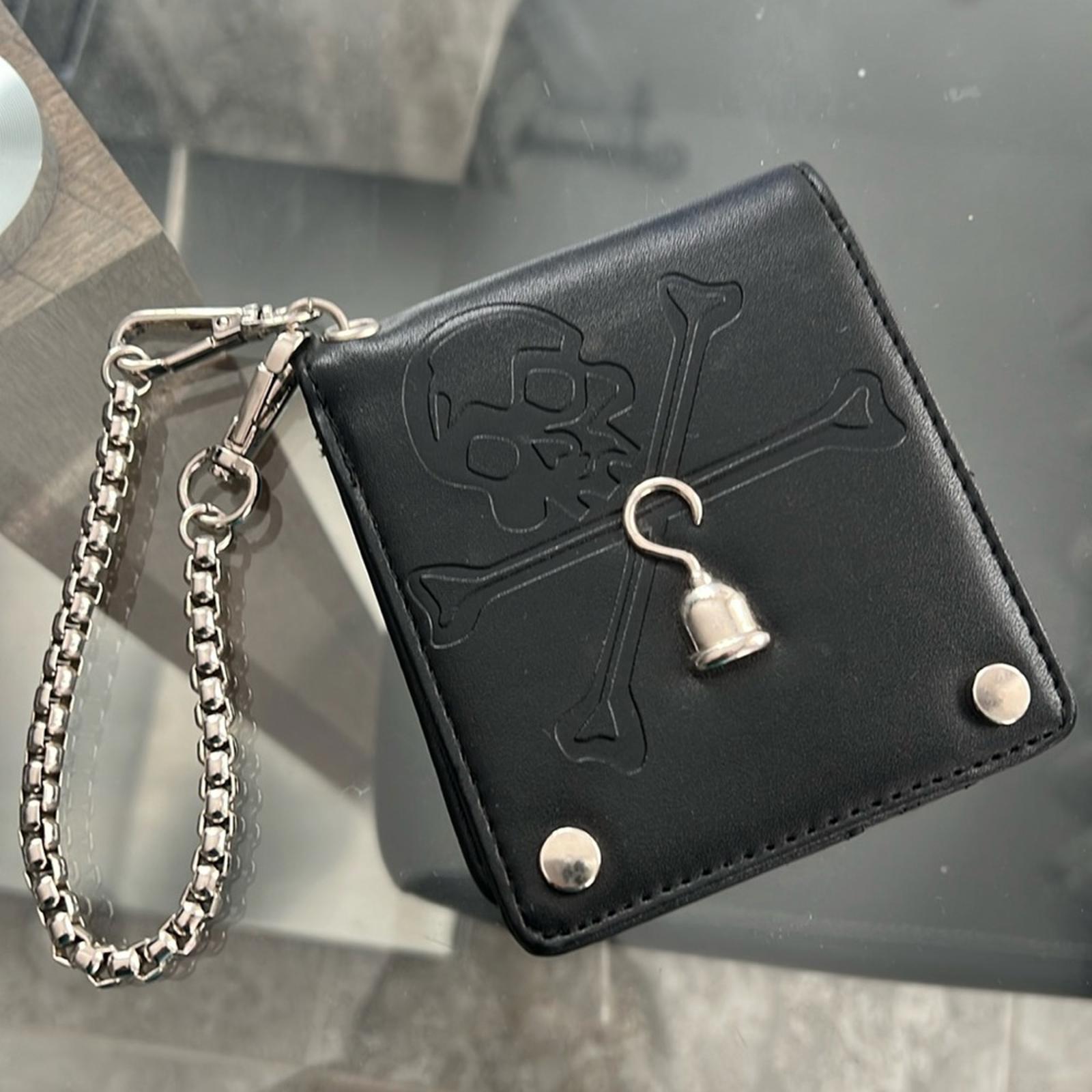 NEW Disney Captain Hook Bi-Fold Wallet for in Black, 9”X5” New without Tag