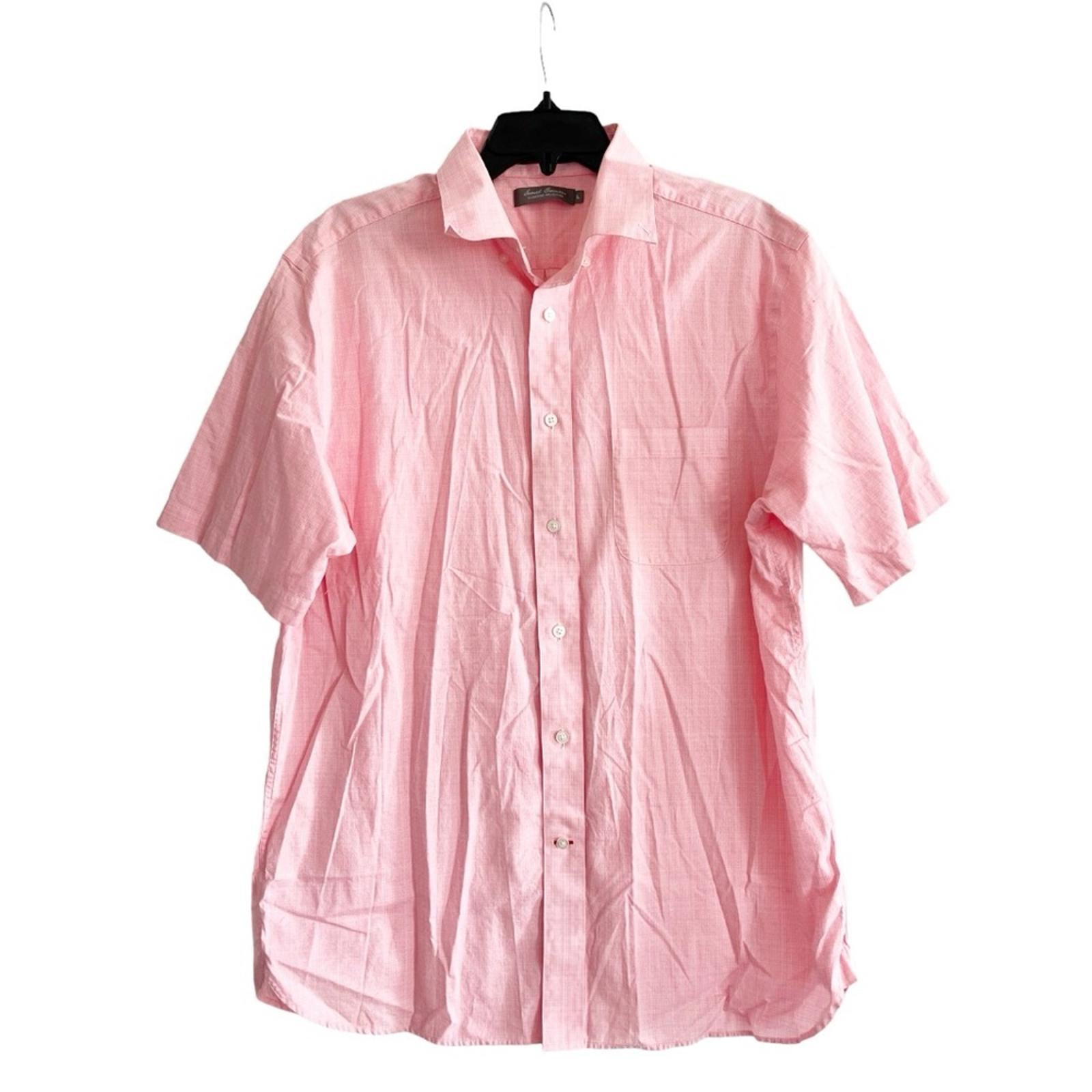 Daniel Cremieux Short Sleeve Button-down Shirt in Pink, EXCELLENT!