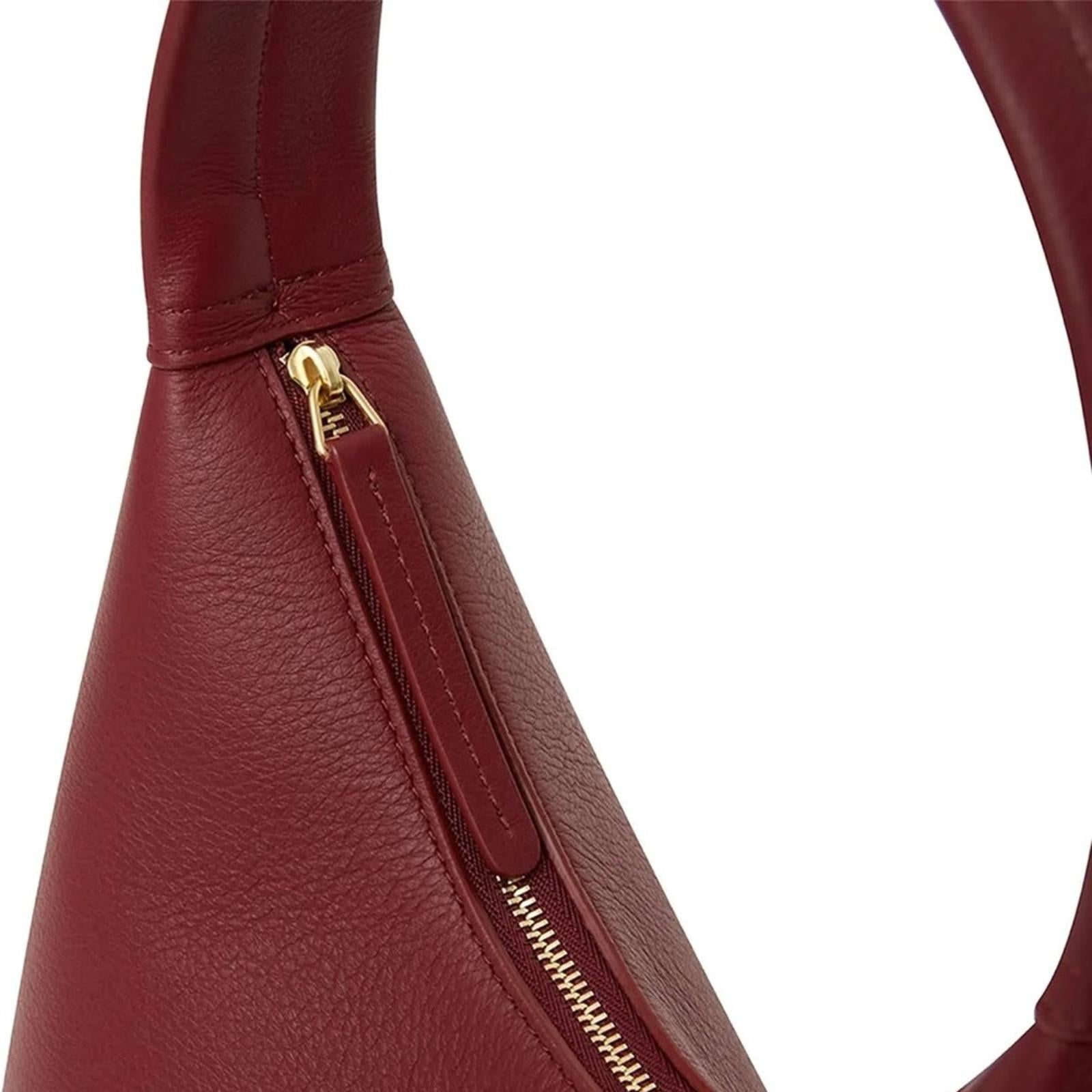 NEW Mansur Gavriel Small Soft Candy Shoulder Bag in Burgundy, Quiet Luxury!
