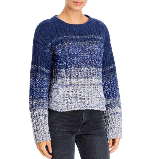 525 Ombré Sweater in Dark Blue Multi, NEW, Size M