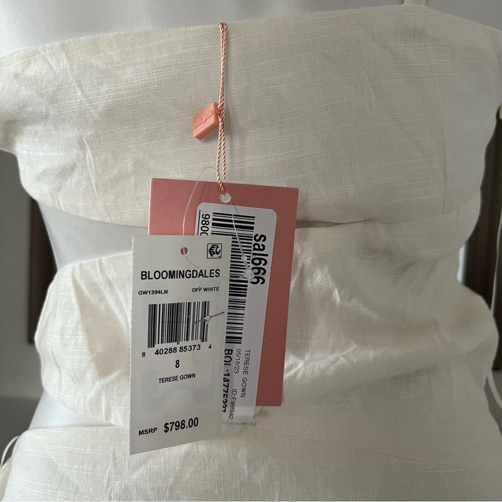 Cult Gaia x Revolve Terese Gown in Cream, NWT, Size 8