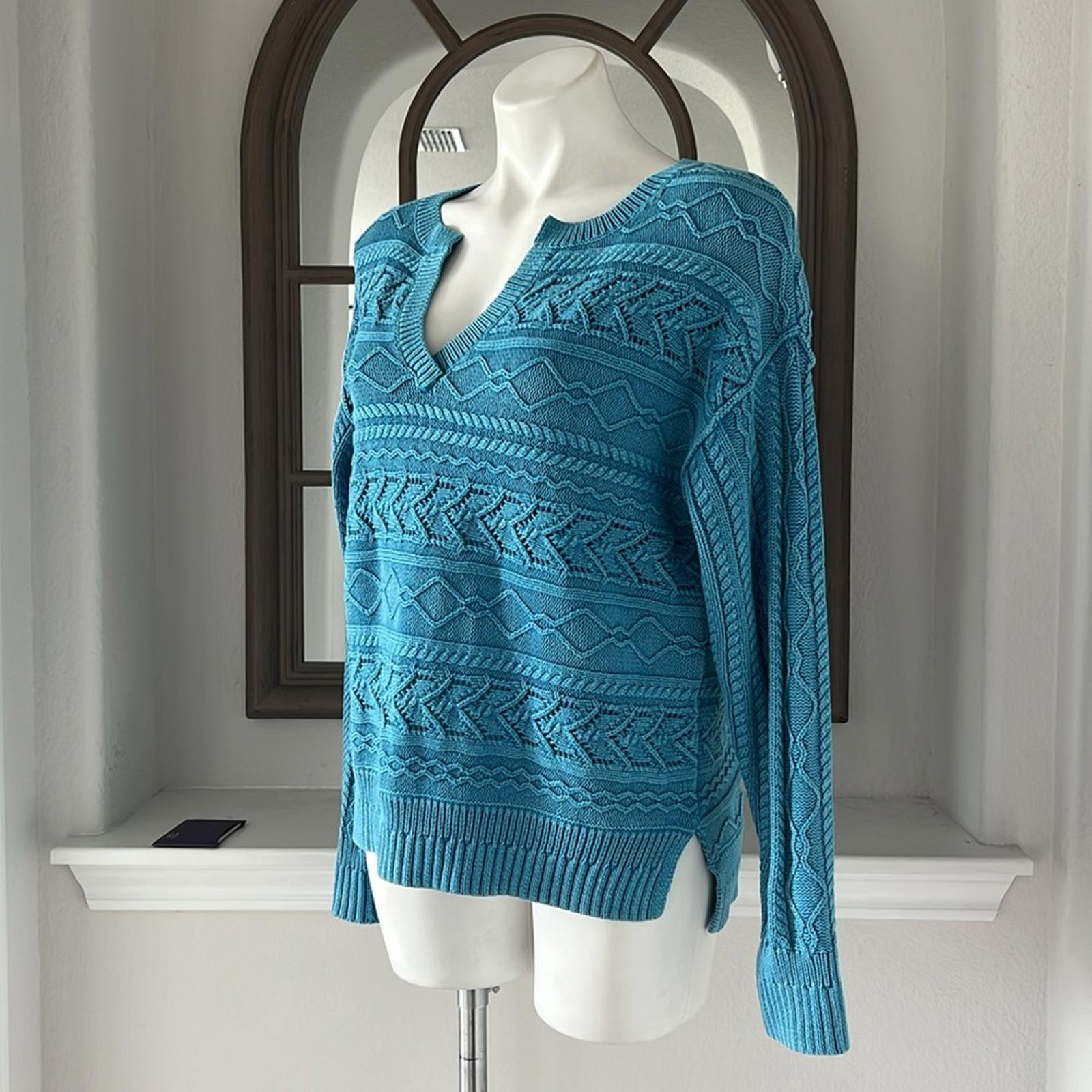 Sundance Rita Easy Cable Knit Sweater in Blue Size S New w/Tag SOLD OUT!