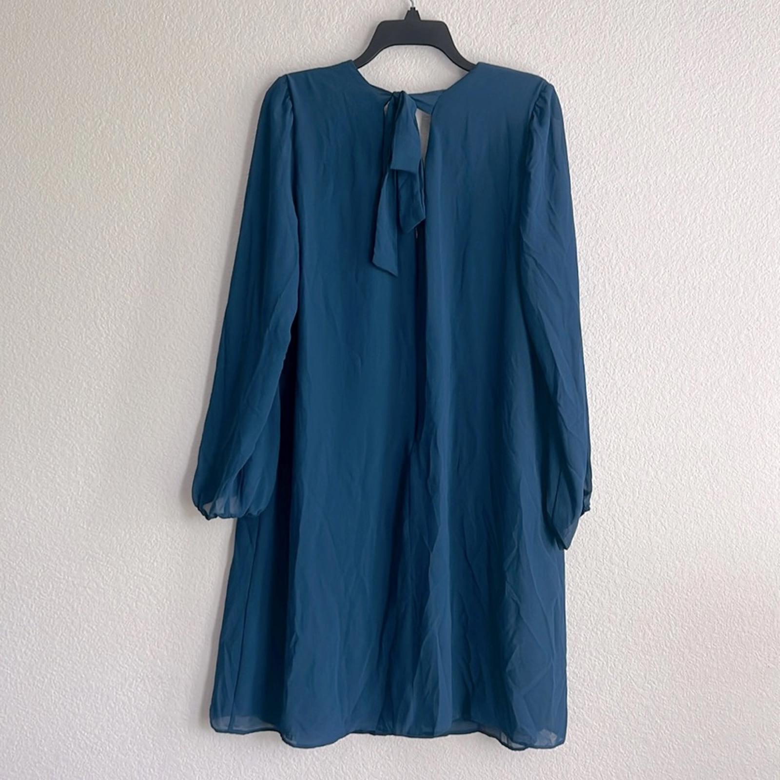 I.N.C. Bow-Back Shift Dress in Teal, Size XL NEW w/Reticket Tag $79