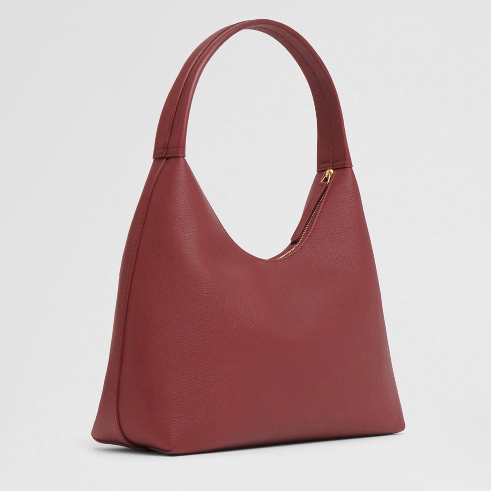NEW Mansur Gavriel Small Soft Candy Shoulder Bag in Burgundy, Quiet Luxury!