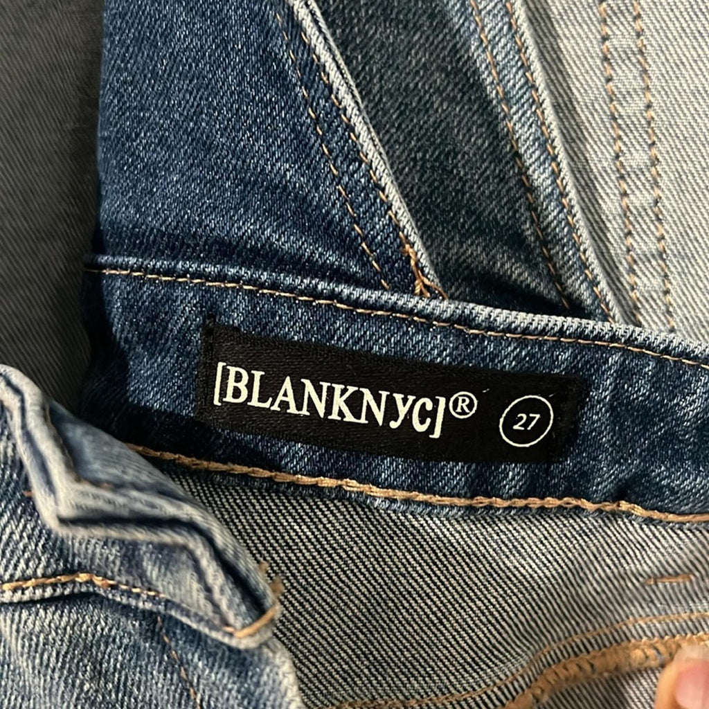 BlankNYC It's Vintage Overalls Denim in Blue, EXCELLENT, Size 27