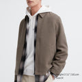 Uniqlo DARK GREY Single Collar Short Blouson (Herringbone), Size S NWT SOLD OUT