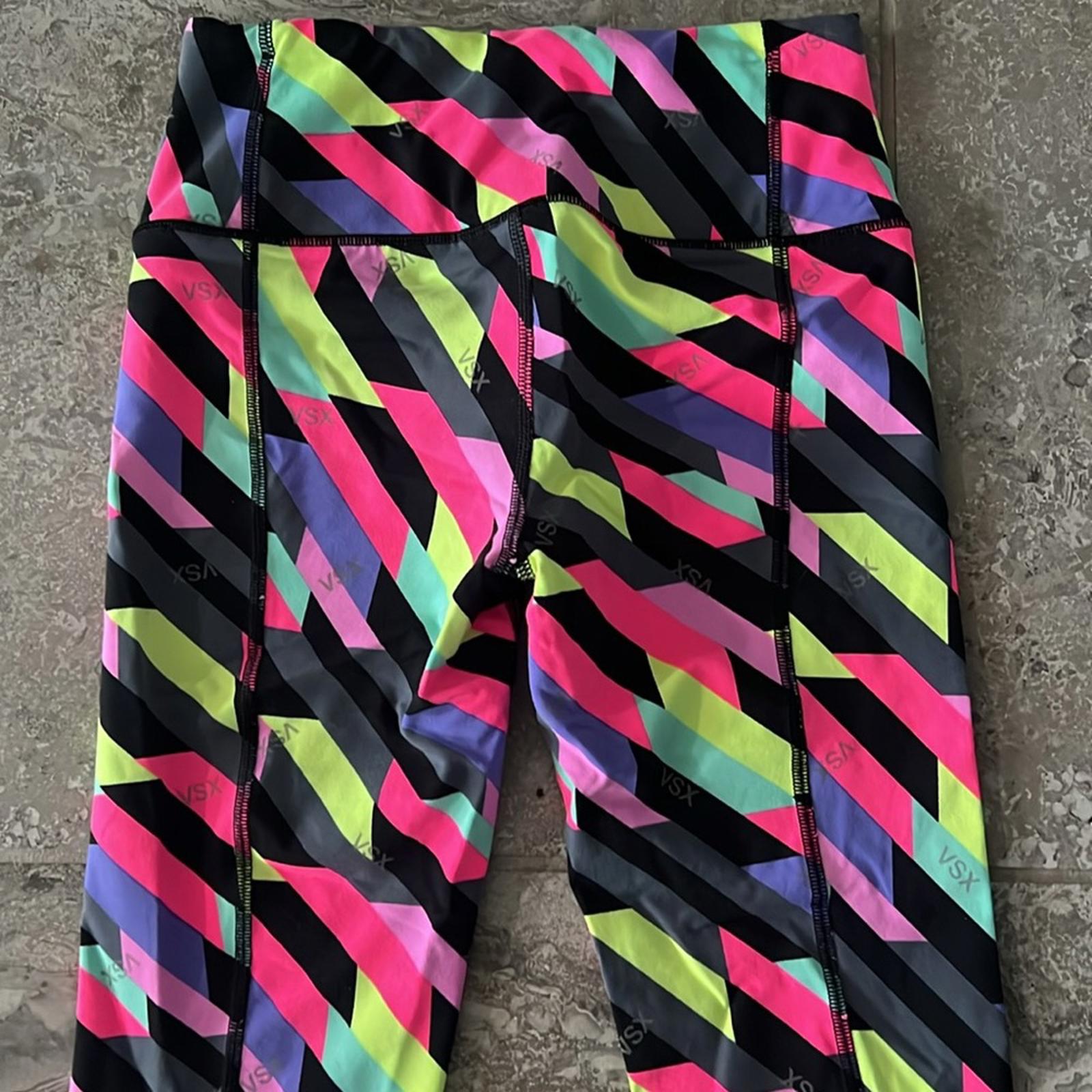 VSX Victoria’s Secret Knockout Vibrant Crop Leggings, Size XS EXCELLENT!
