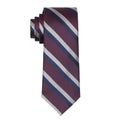 Tommy Hilfiger Diagonally Striped Silk Blend Tie in Purple, New w/Tag $69.50