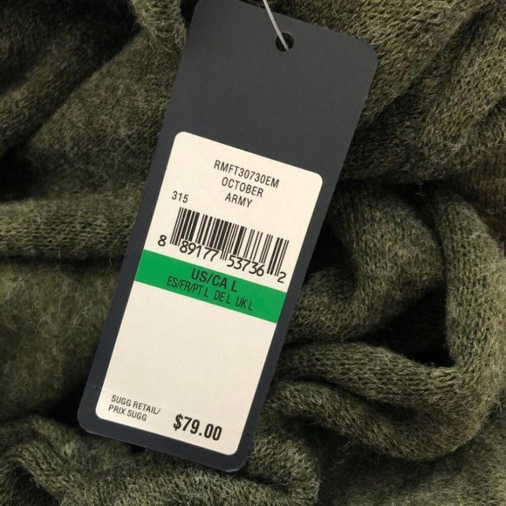 Rachel Roy ARMY Leigha Twist Front Sweater, Surplice V-Neck Size L New w/Tag