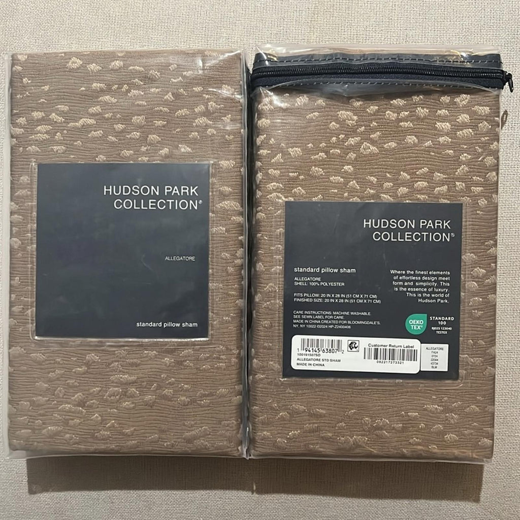 X2 Hudson Park Collection Allegatore Standard Pillow Sham, NWT $270