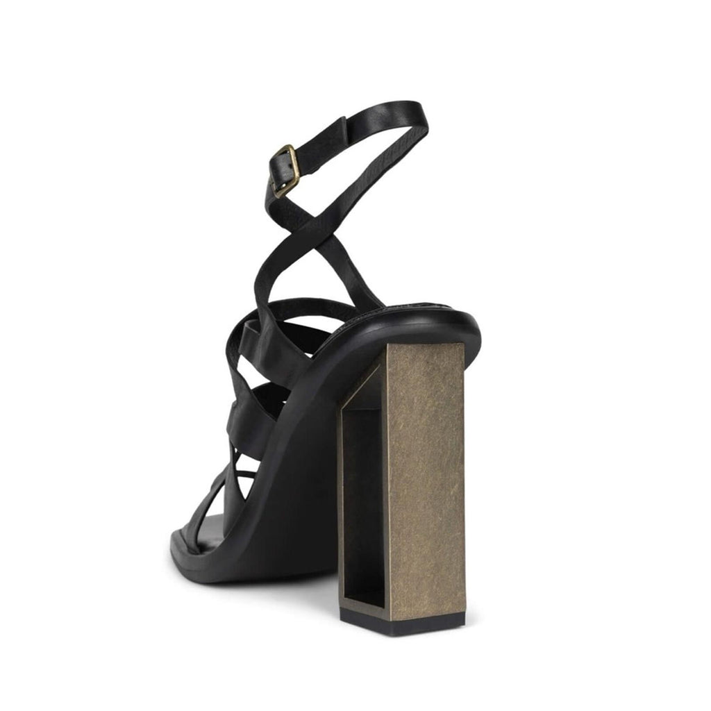 NEW Jeffrey Campbell Impulsive Ankle Strap Sandals, Black, Size 8M Retail $185