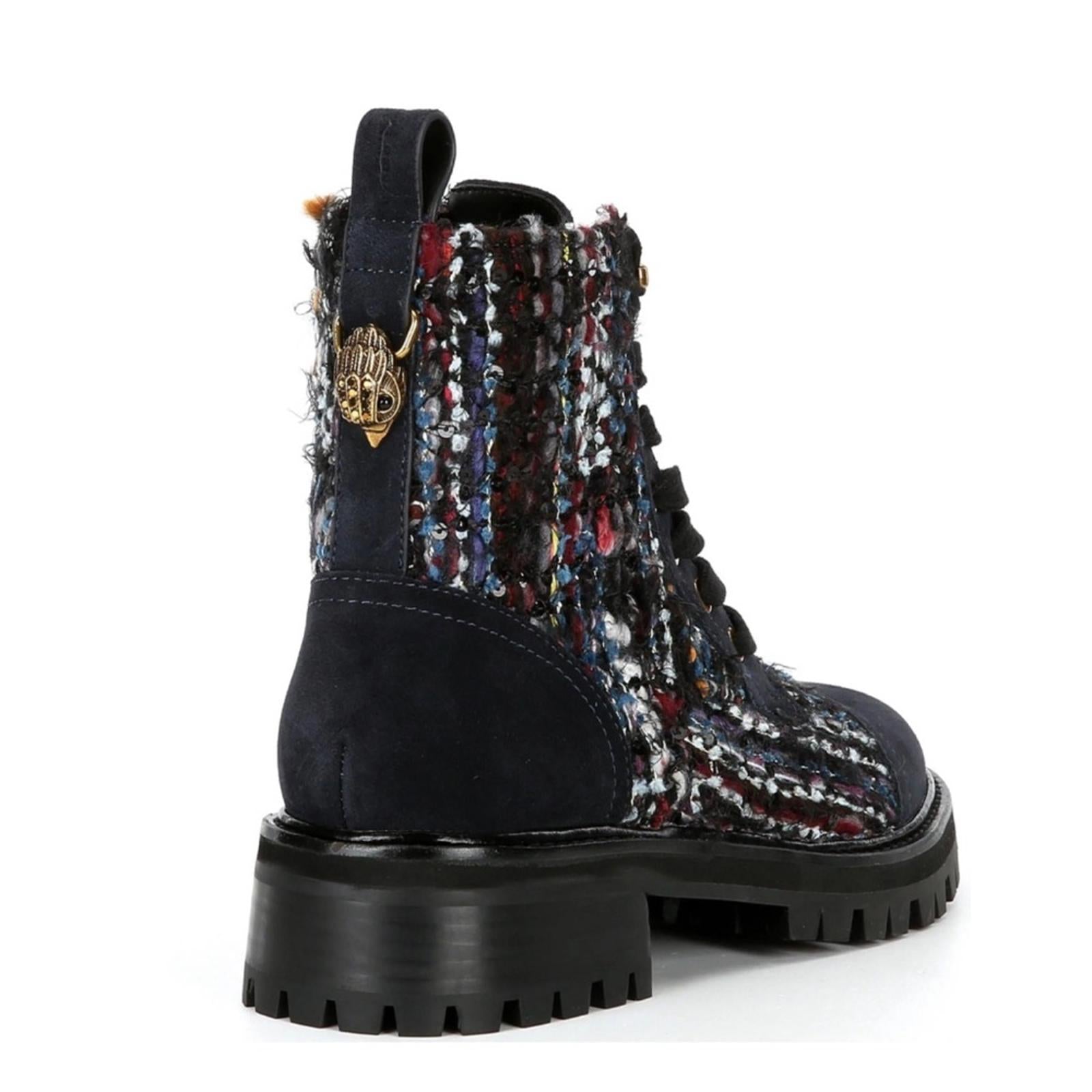 Kurt Geiger London Kensington Lace-Up Combat Boots, Size 35.5 New in Box