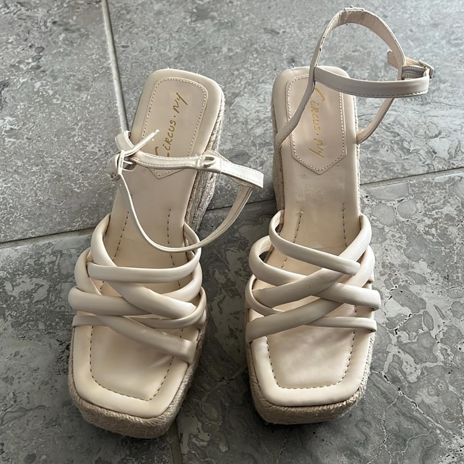 Circus NY Sam Edelman Irene Strappy Wedge Sandals, Size 9 NEW w/o Box