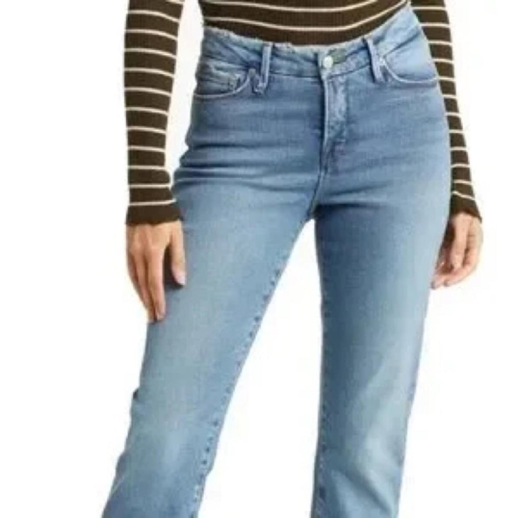 Good American Good Classic High-Rise Jeans in Light Blue, NWT, Size 16