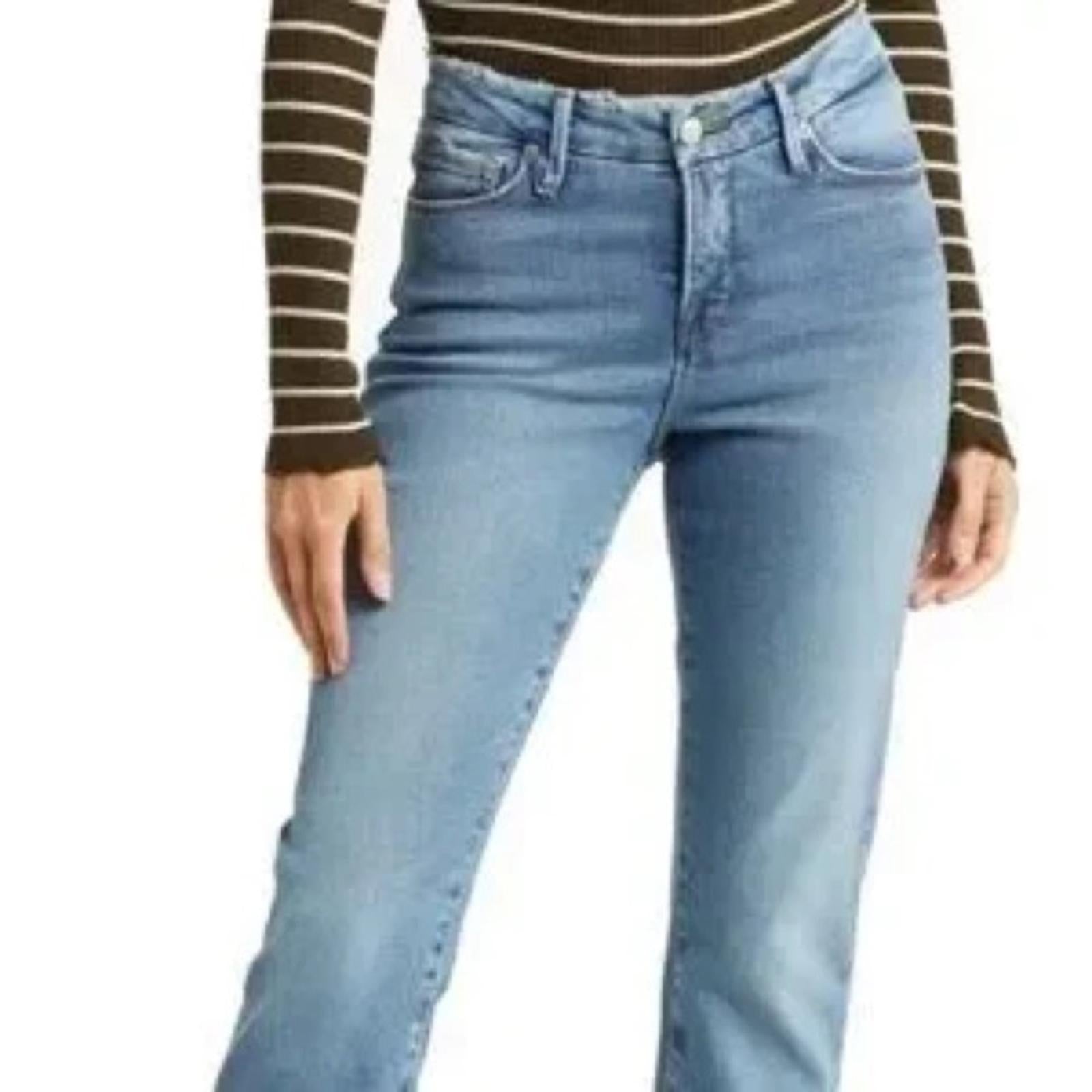 Good American Good Classic High-Rise Jeans in Light Blue, NWT, Size 16