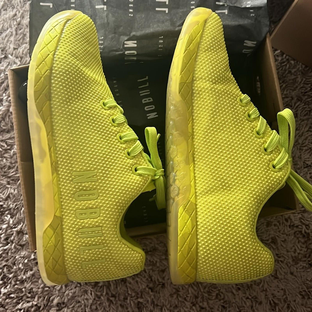 NOBULL Impact Neon Camo Sneakers SuperFabric Trainers Size 6.5 EU 37 New in Box