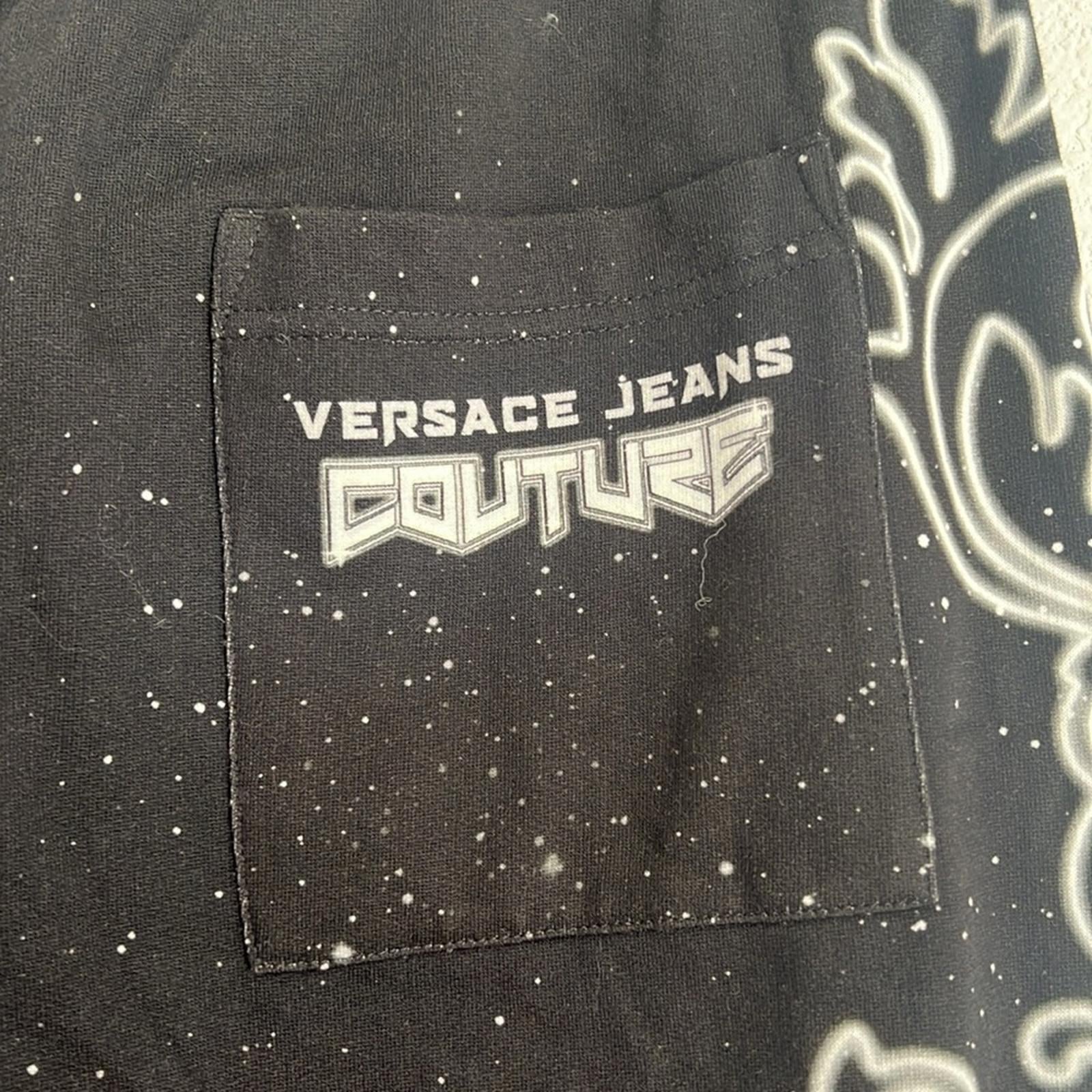Versace Jeans Couture Felpa Panel Galaxy Sweatpants in Black/White, NWT, Size L