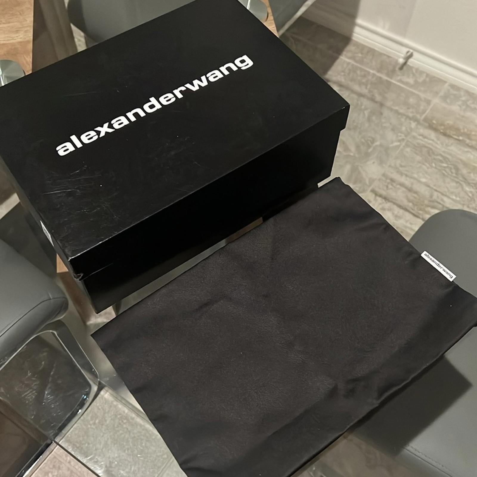 Alexander Wang Delphine 85 Crystal Stud Pump, Black Size 38 New in Box
