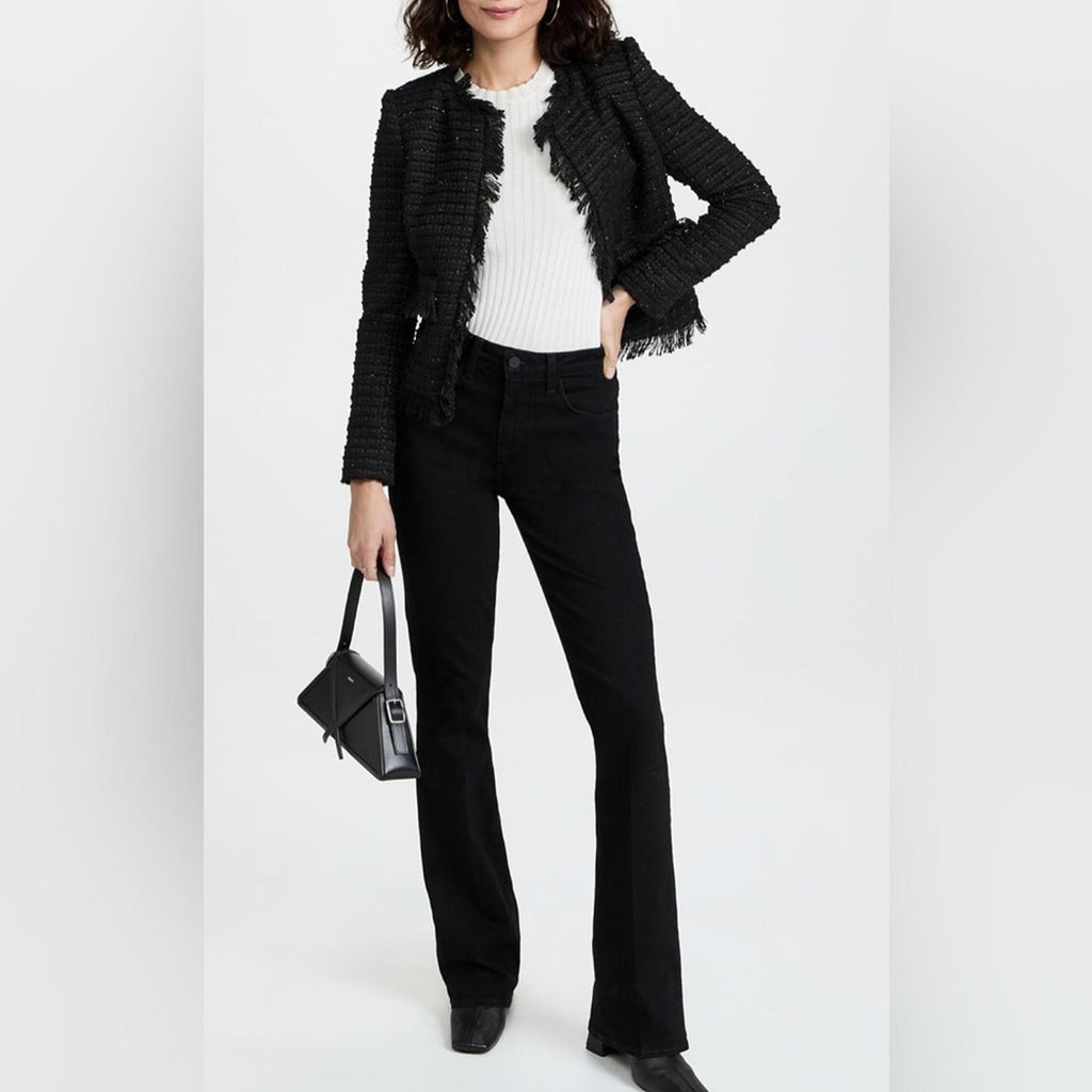 L'Agence Angelina Fringe Trim Blazer, NWT, Size 4