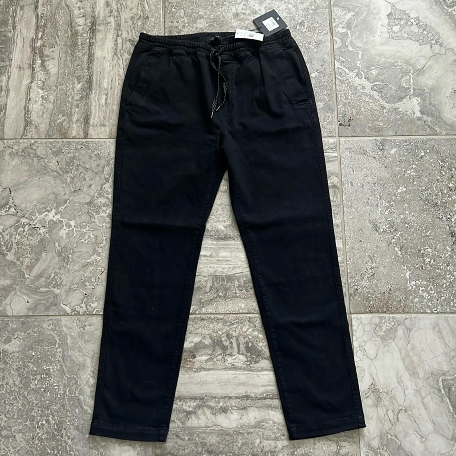 Joe’s Jeans Twill Slim Fit Deck Pull-One Pants in Black, Size M New w/Tag