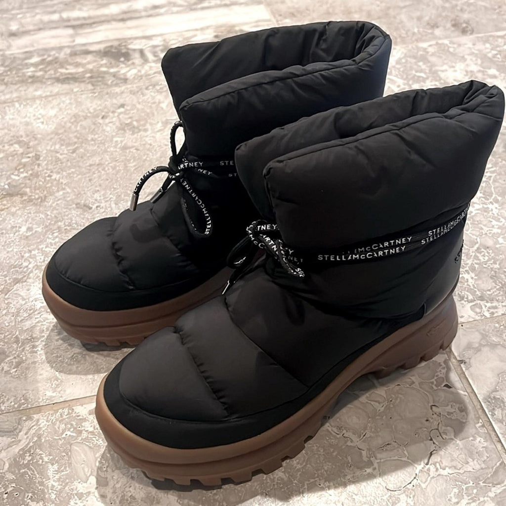 Stella McCartney Trace Recycled Polyamide Boots in Black Size 41 New w/ DustBag
