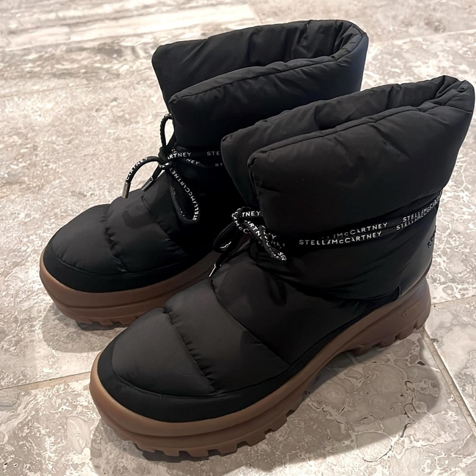 Stella McCartney Trace Recycled Polyamide Boots in Black Size 41 New w/ DustBag