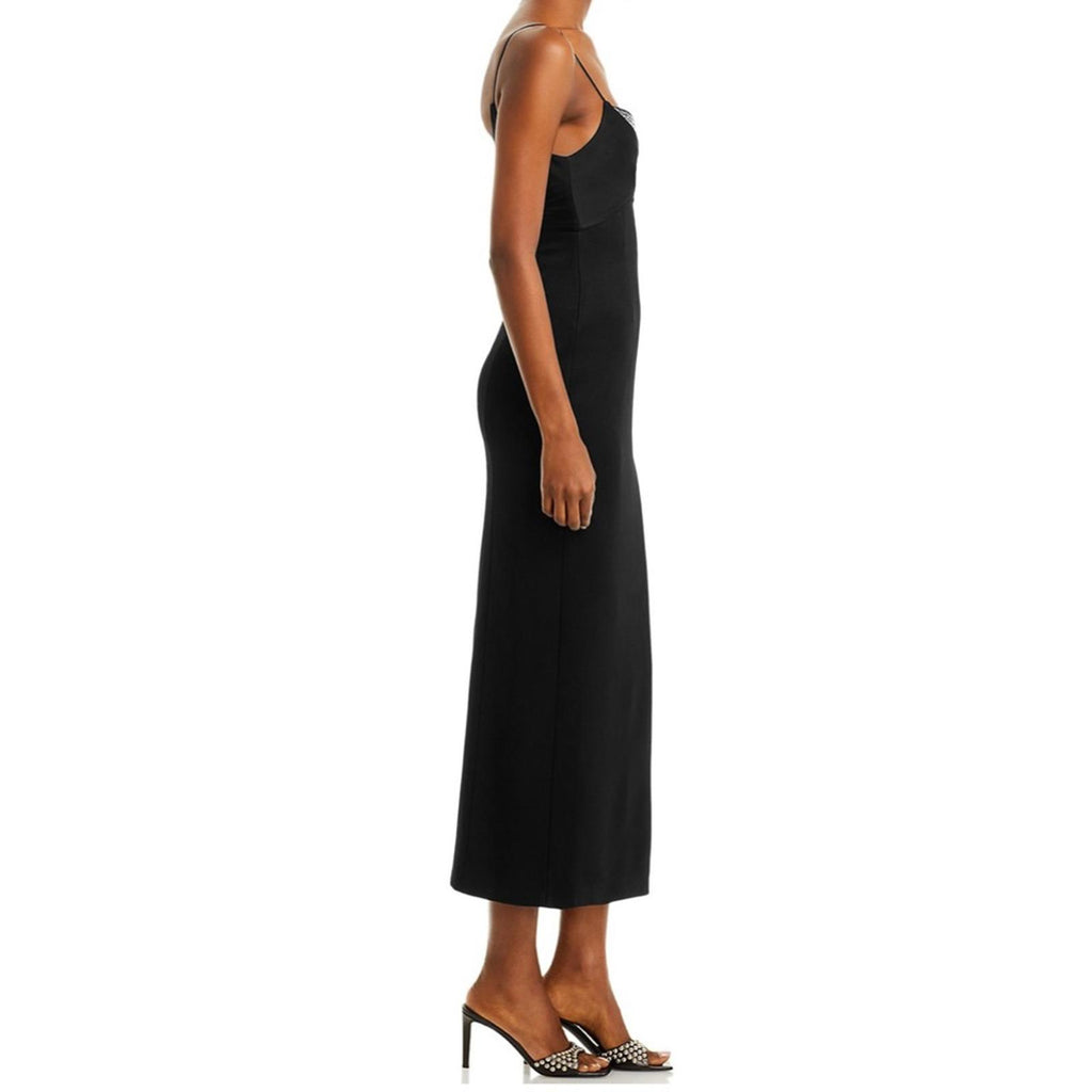 Galvan London Crystal Bustier Dress in Black, Size US2 FR34 UK6 NWT Retail $1895