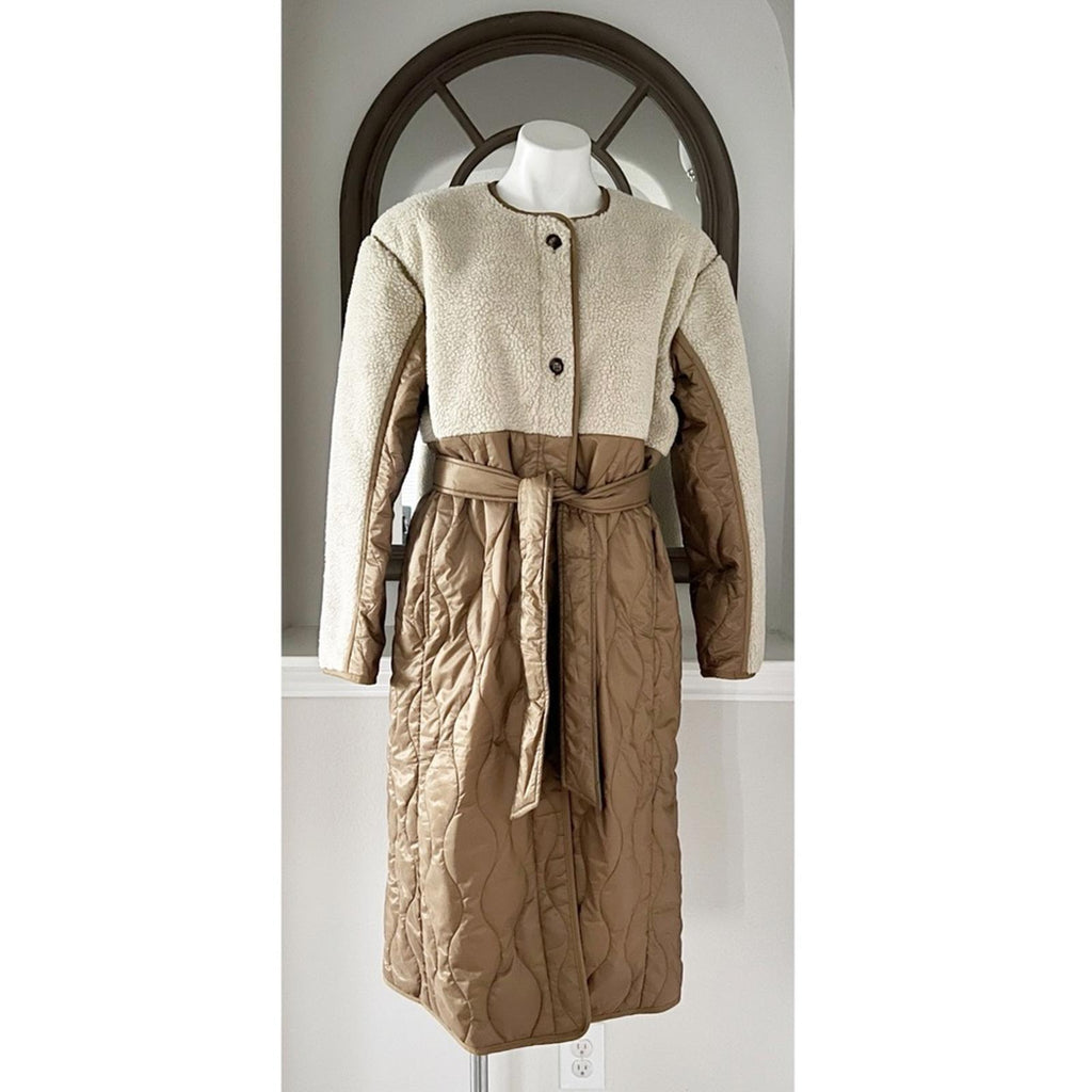 Polo Ralph Lauren Water-Repellent Belted Hybrid Liner Coat Size M New w/Tag $598