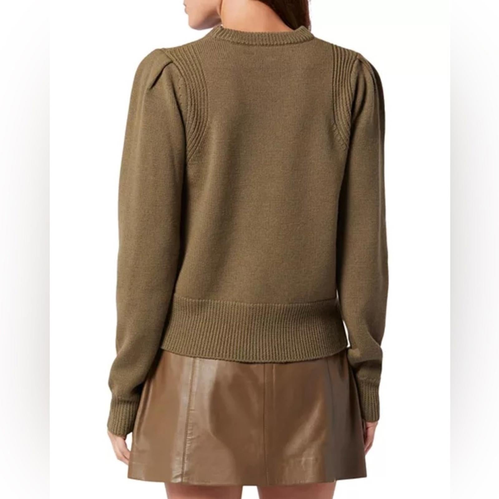 Joie Iena Pointelle Knit Sweater in Stone Grey, Size XS NEW w/Tag $328