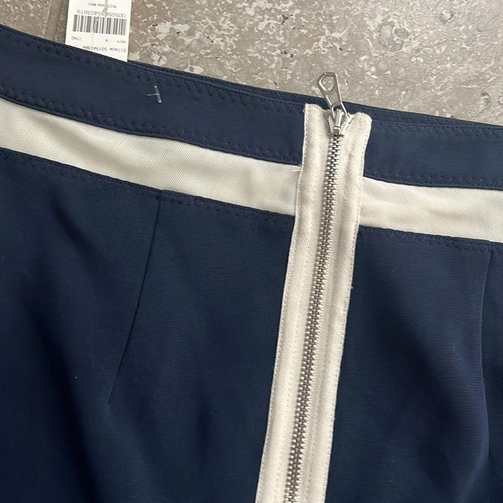 NWT Rag & Bone Midnight Scuba Skirt, Navy & Cream, Size 4 New w/Tag